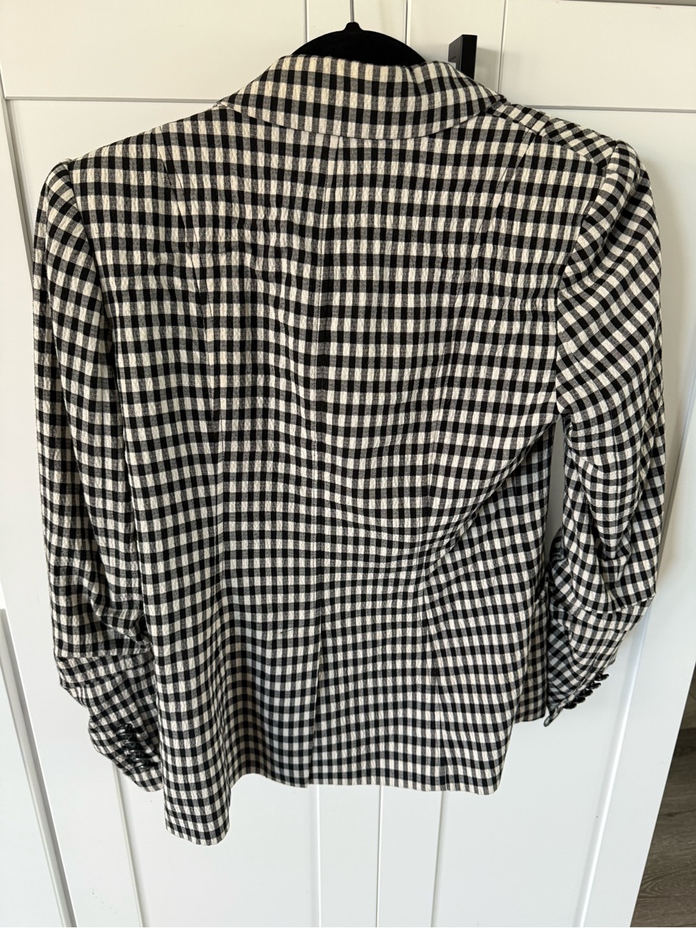 Veronica Beard Black and White Gingham Blazer - Picture 2 of 3